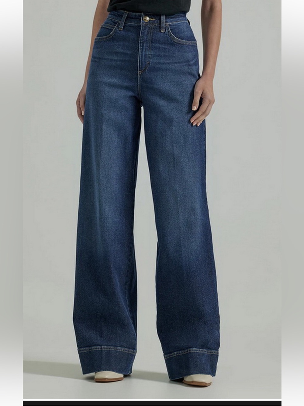 Lee Legendary High Rise Wide Leg Trouser Jeans 12M